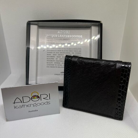 Unique Adori Leather Goods Australia Emu Coin Purse‎ New Wallet - Picture 1 of 5